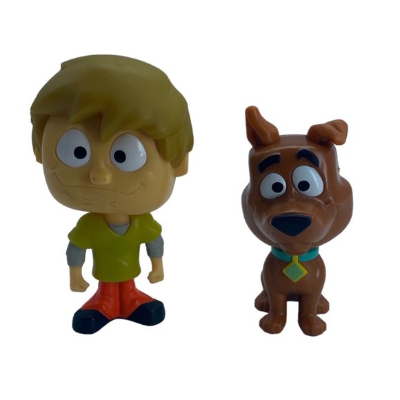 Scooby-Doo! and Shaggy Bobbleheads Set Office Desk Decor Trinket Mystery Inc. - Picture 1 of 6